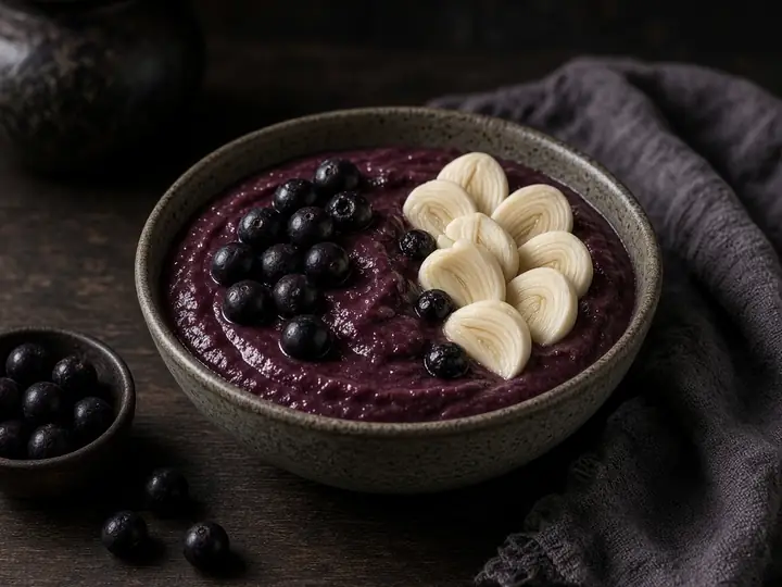 Açaí bowl with heart of palm